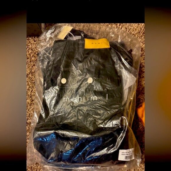 New, unworn men's black vegan leather tactical cargo pants in Amiri style, size - Picture 11 of 13